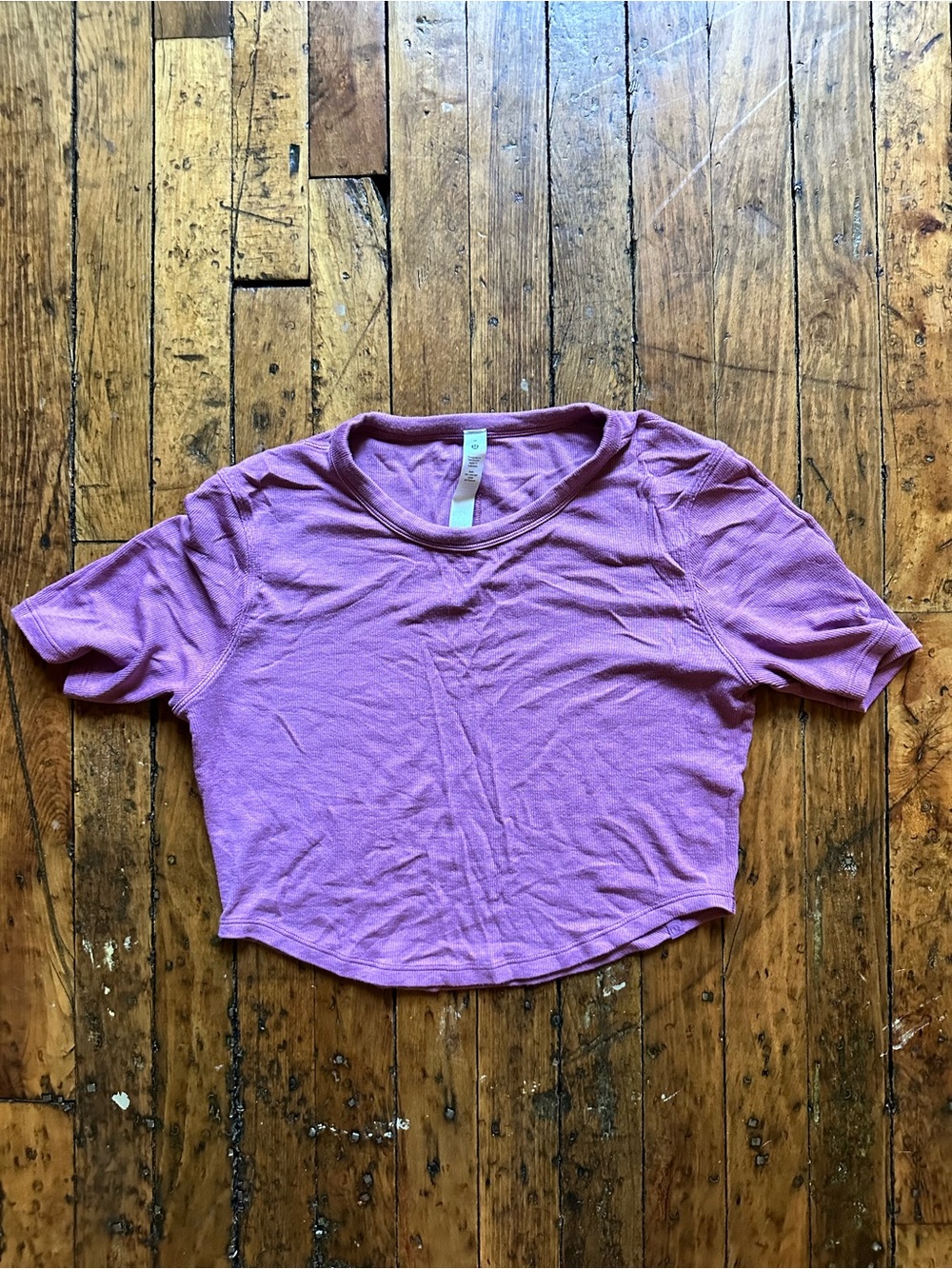 LULULEMON HOLD TIGHT CROPPED SHIRT - SIZE 8